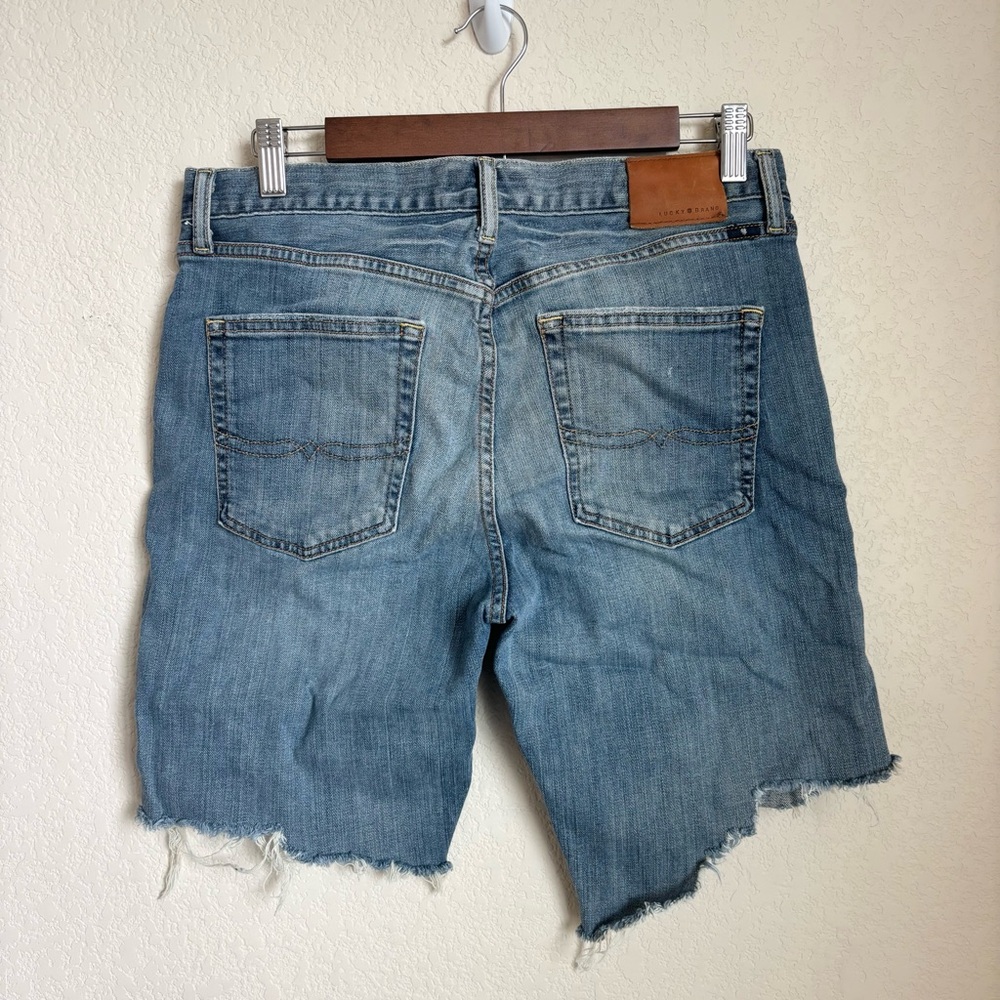Lucky Brand Womens 363 Vintage Straight Denim Shorts Size 30 Cut Off Summer - Picture 6 of 12